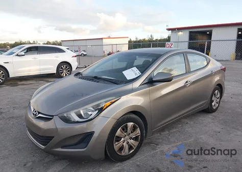 2016 Hyundai Elantra Se z USA, uszkodzony, nr VIN 5NPDH4AE8GH782010